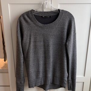 Athleta Charcoal Heather Long Sleeve Top